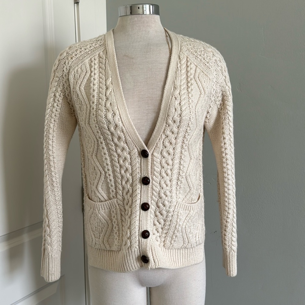 TopShop Cream Color Cable Knit Sweater Size US 4